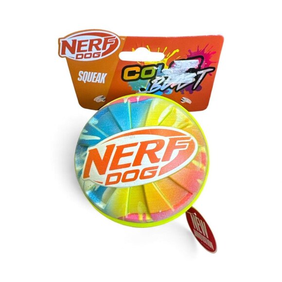 Nerf Color Blast Squeaker Ball Dog Toy - Picture 2 of 6